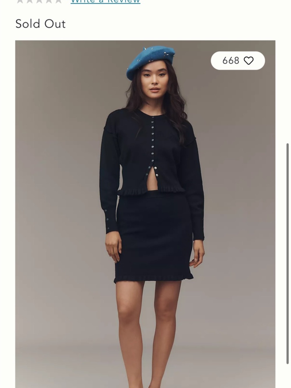 NWT ANTHROPOLOGIE Pilcro Modern Knit Mini Skirt medium